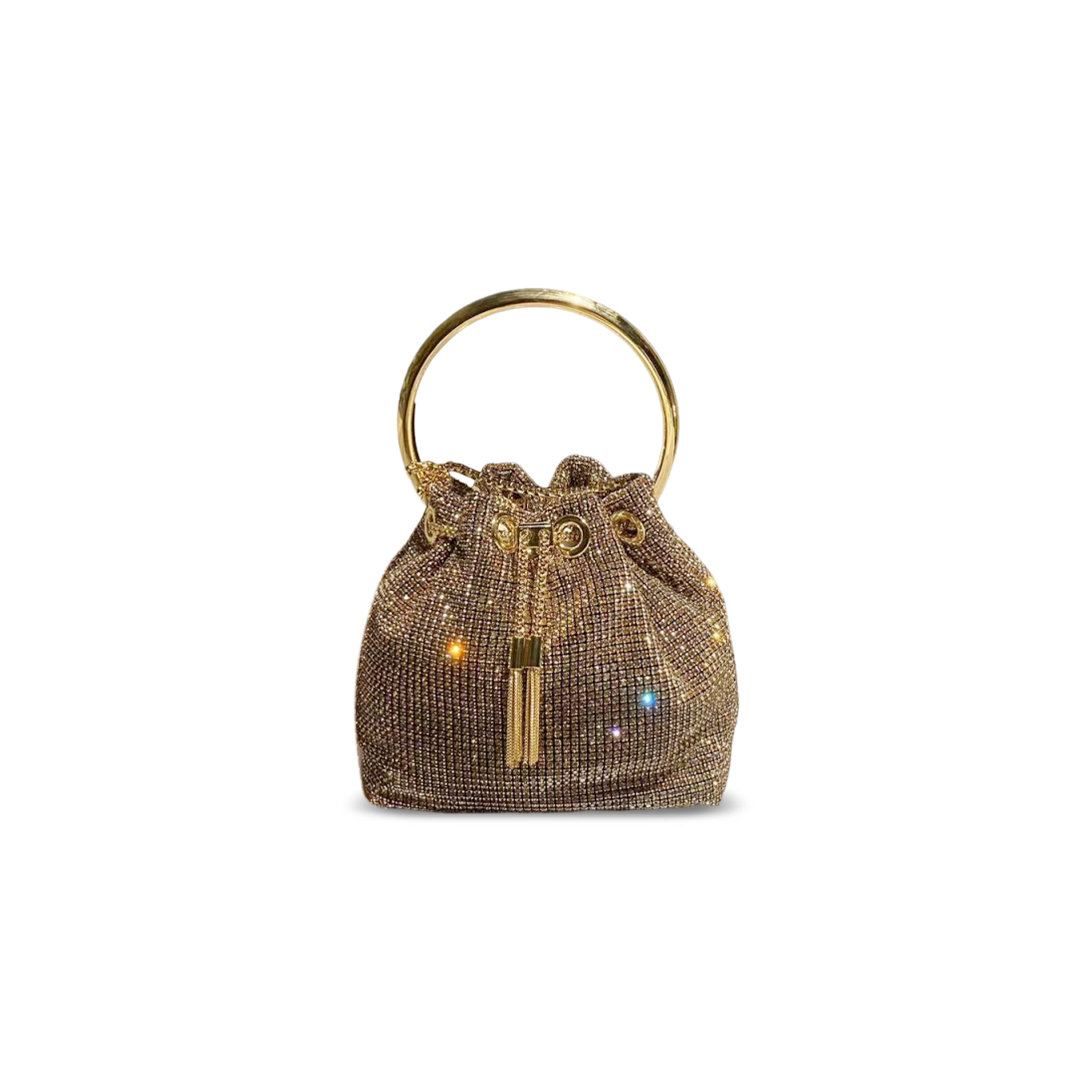 JIMMY CHOO BON BON CRYSTAL HANDBAG (15*14*9.5cm)